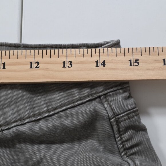 Eddie Bauer Fleece Lined Pants Mens 30x30 (28) Gray Twill Cotton Straight Tech - Picture 5 of 16